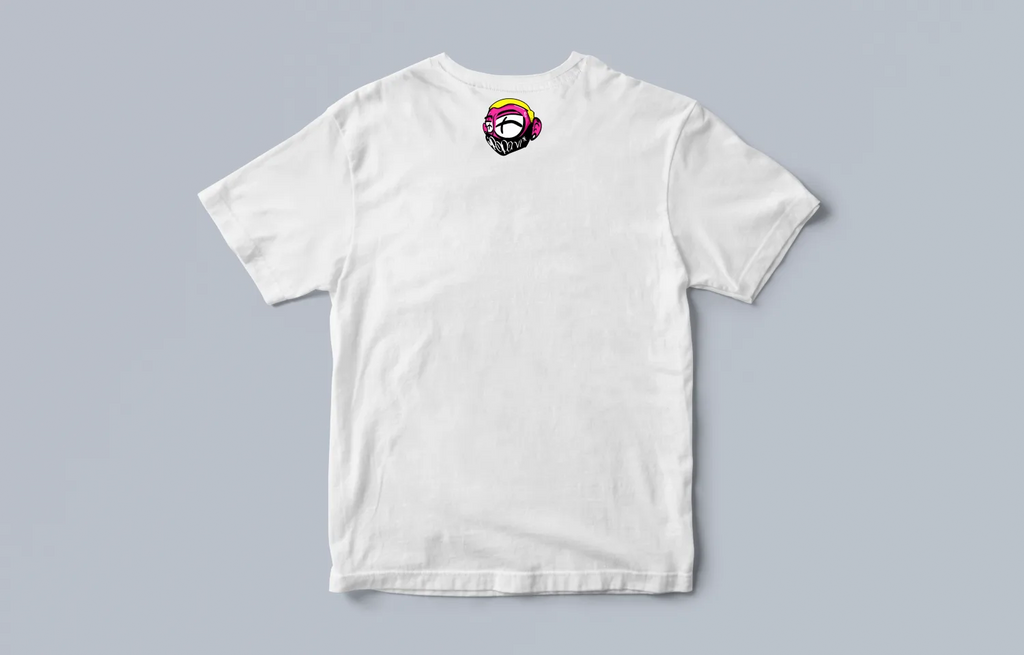 Back of the Brkasa Tee — a small Poponi character-head logo below the collar