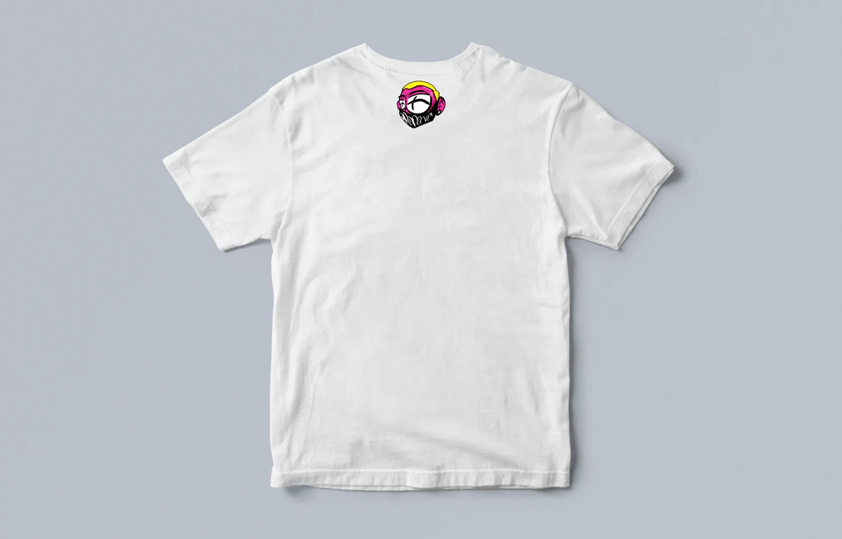 Back of the Brkasa Tee — a small Poponi character-head logo below the collar